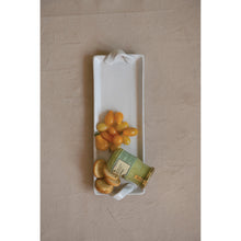 STONEWARE TRAY WITH HANDLES