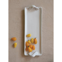 STONEWARE TRAY WITH HANDLES