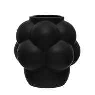 STONEWARE VASE W/ RAISED DOTS
