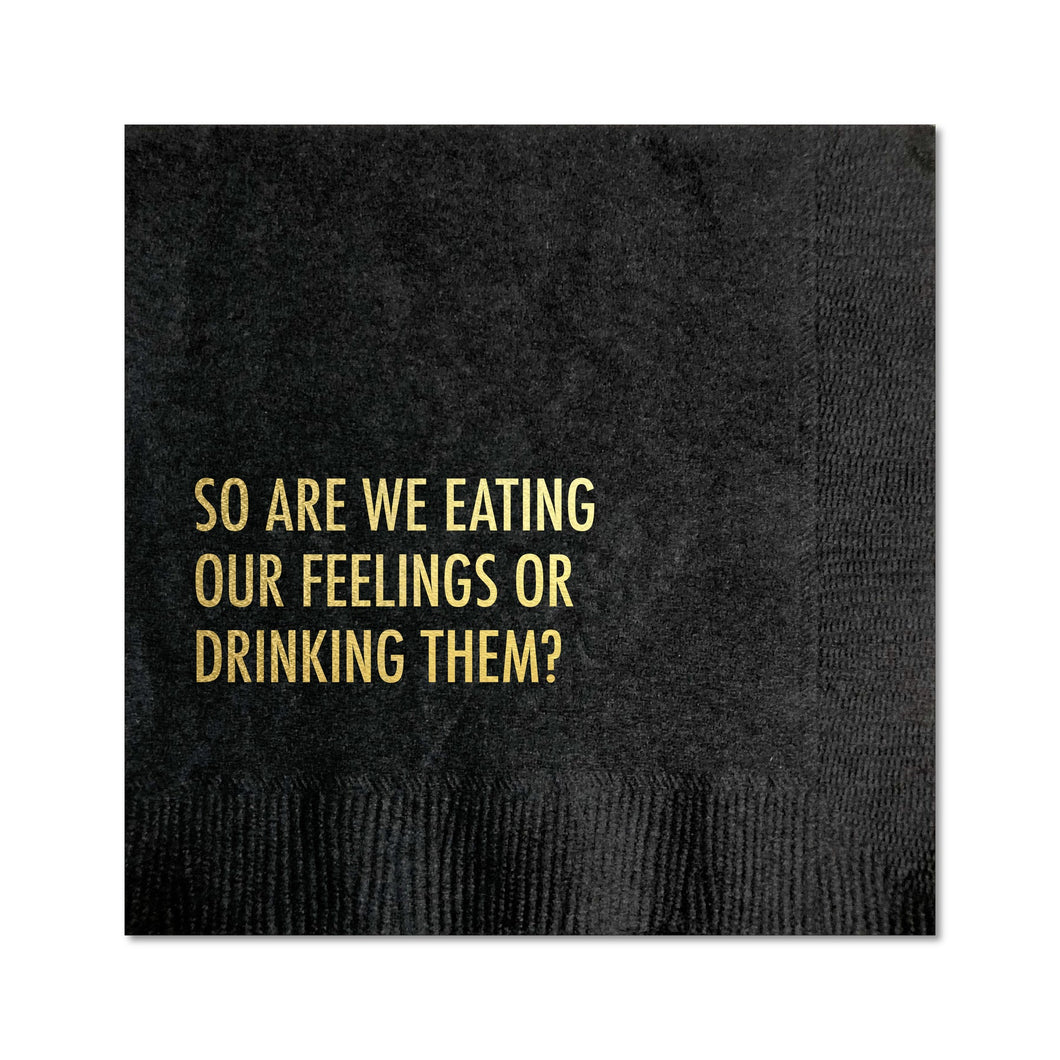 Drinking Feelings Cocktail Napkin