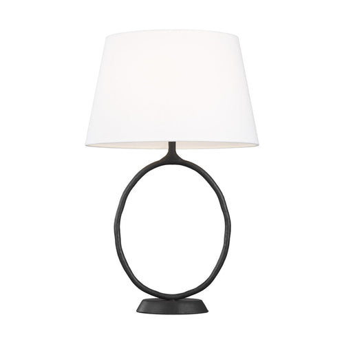 INDO TABLE LAMP- AGED IRON