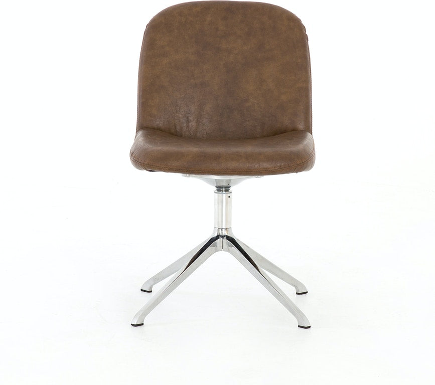 AMBER DESK CHAIR-DISTRESSED BROWN