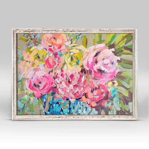 Ginger Jar Florals Mini Framed Canvas 7X5, Home Accessories, Laura of Pembroke