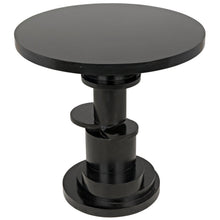 HUGO SIDE TABLE, HAND RUBBED BLACK