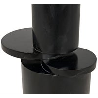 HUGO SIDE TABLE, HAND RUBBED BLACK