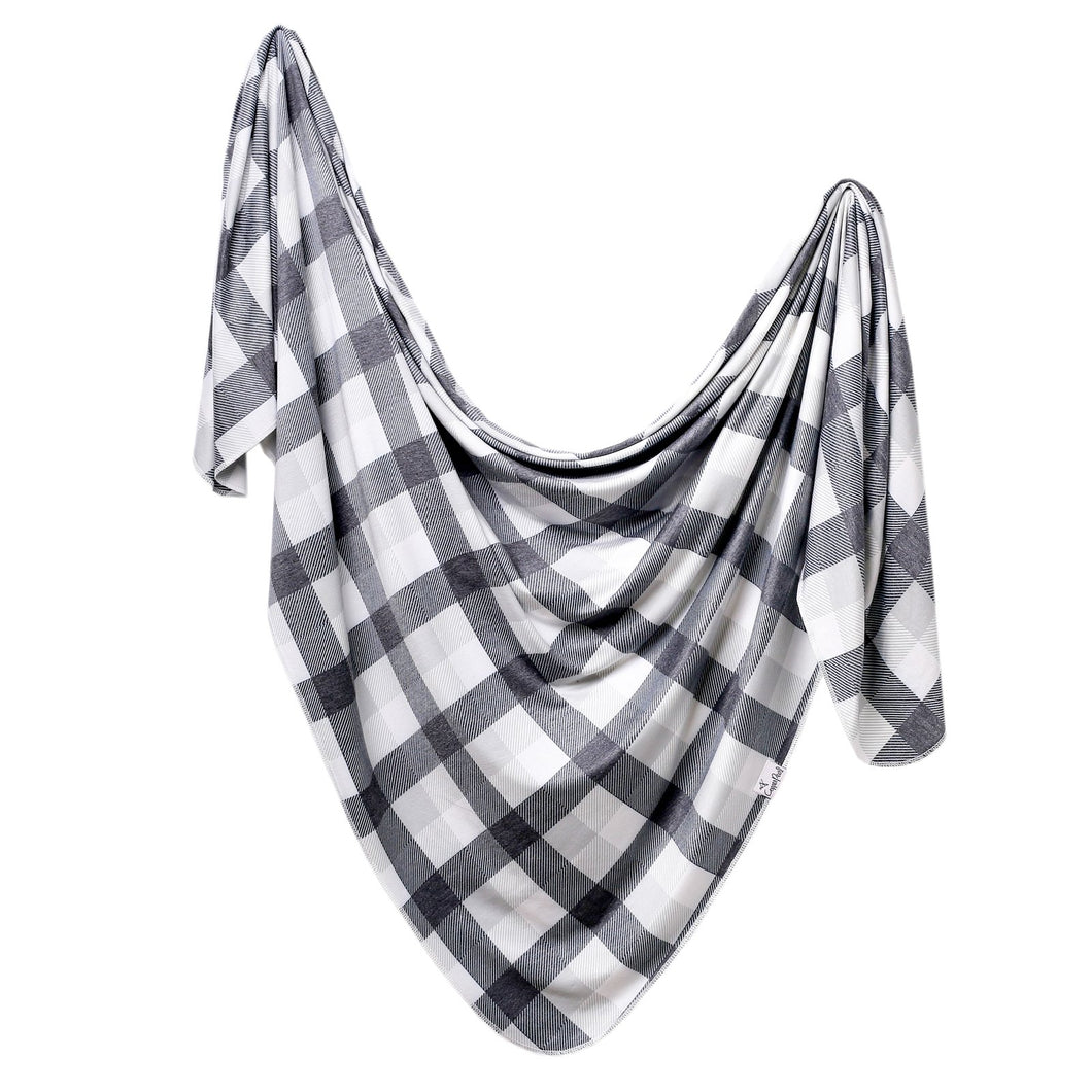 Hudson knit swaddle blanket