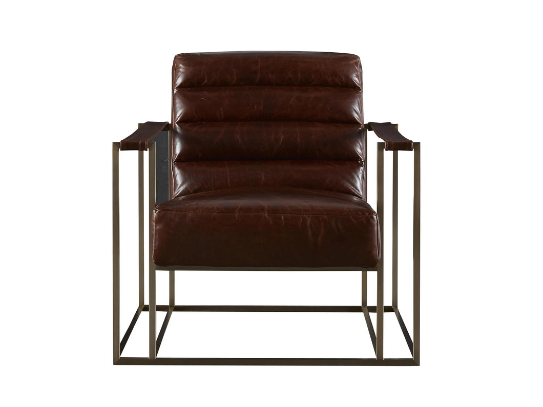 Brompton Brown Leather Chair, Home Furnishings, Laura of Pembroke