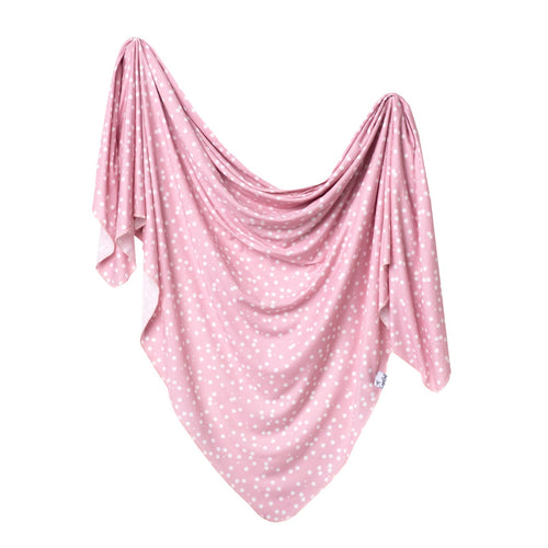 knit swaddle blanket - lucy