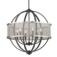 Colson Matte Black Chandelier
