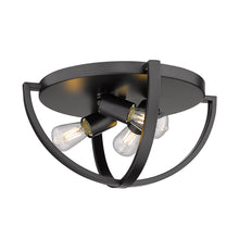 Colson Matte Black Flush Mount - Damp