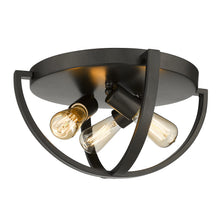 Colson Matte Black Flush Mount - Damp