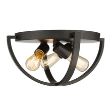 Colson Matte Black Flush Mount - Damp