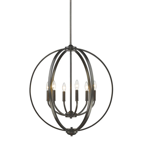 Colson Etruscan Bronze Chandelier