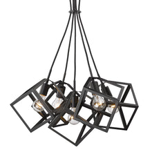 Cassio 5 Light Pendant in Matte Black