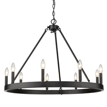 Alastair 9-Light Chandelier in Matte Black