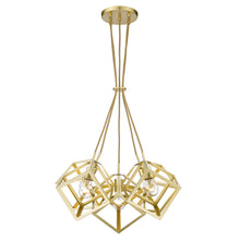Cassio 5 Light Pendant in Olympic Gold