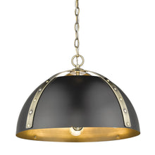 Aldrich AB 3 Light Pendant in Aged Brass