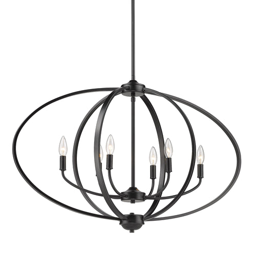 Colson Matte Black Linear Pendant