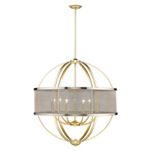 Colson Olympic Gold Pewter Chandelier - Large