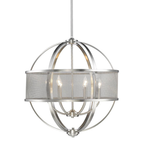 Colson Pewter Chandelier