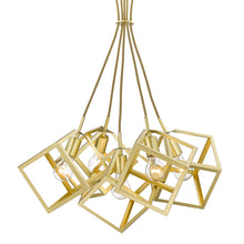 Cassio 5 Light Pendant in Olympic Gold