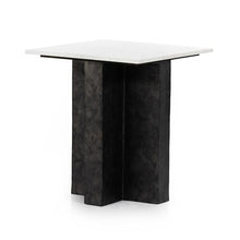 TERRELL END TABLE-RAW BLACK