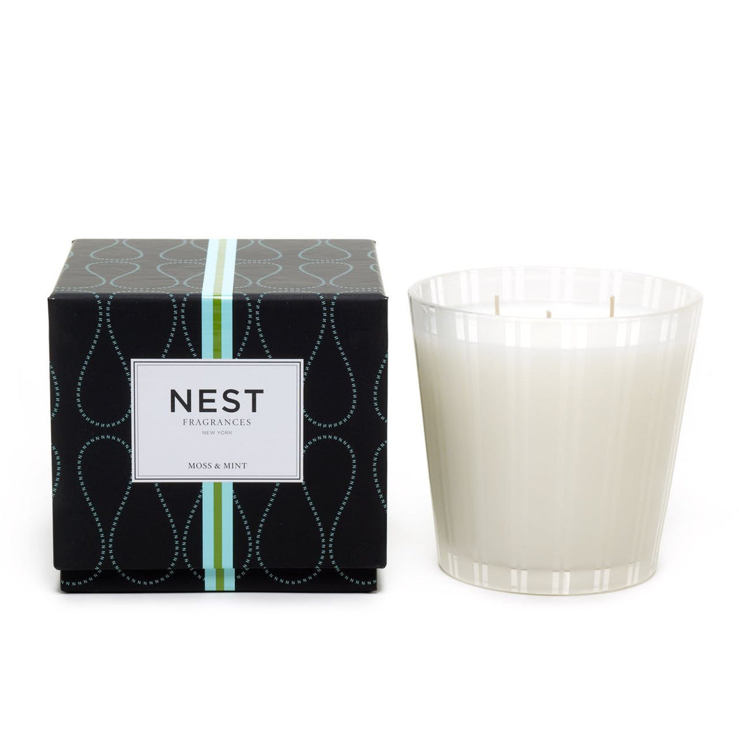 Moss & Mint 3-Wick Candle, Gifts, Nest Fragrances, Laura of Pembroke