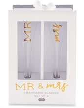 MR AND MRS CHAMPAGNE GLASS SET