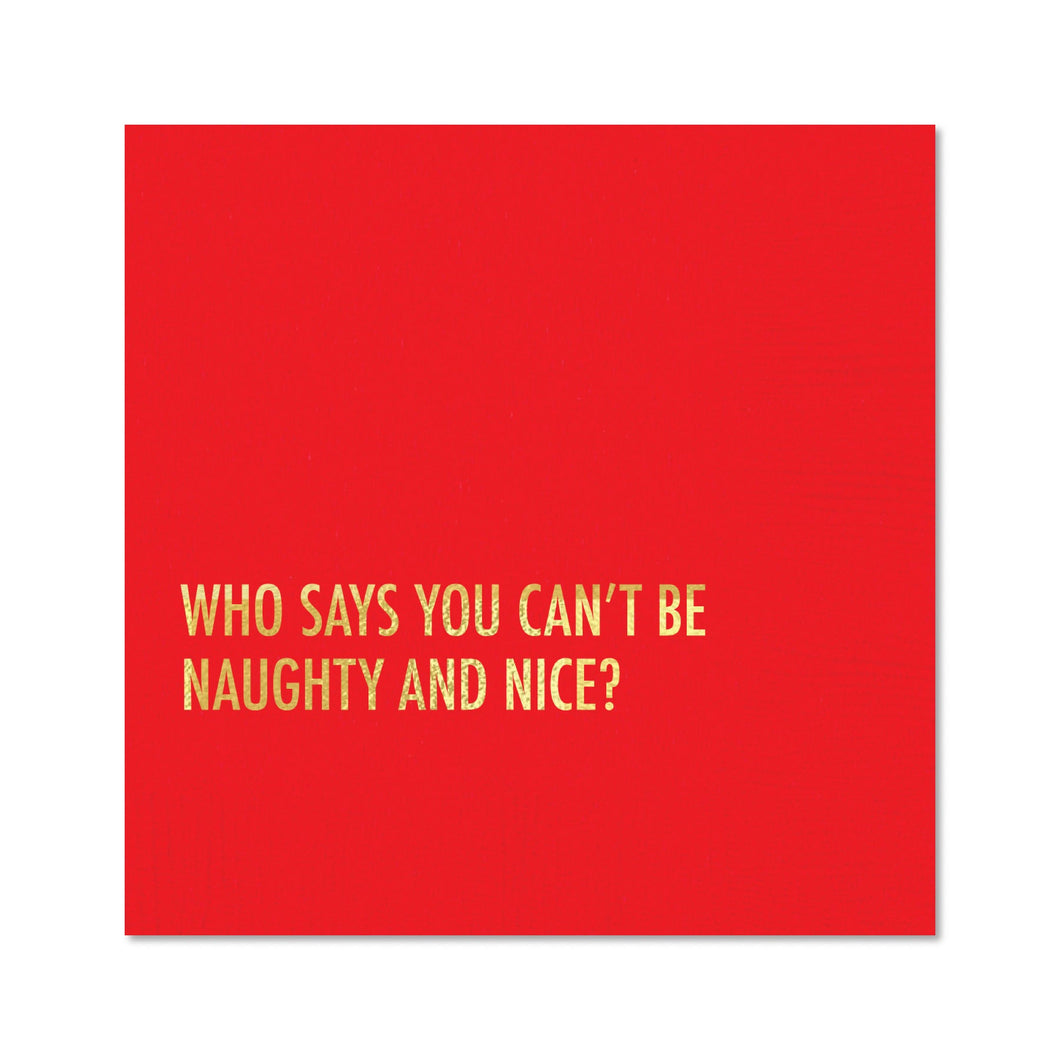 NAUGHTY NICE NAPKIN