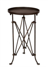 Round Metal Accent Table, Home Furnishings, Laura of Pembroke