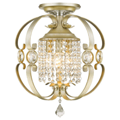 Ella Semi-Flush in White Gold, Lighting, Laura of Pembroke