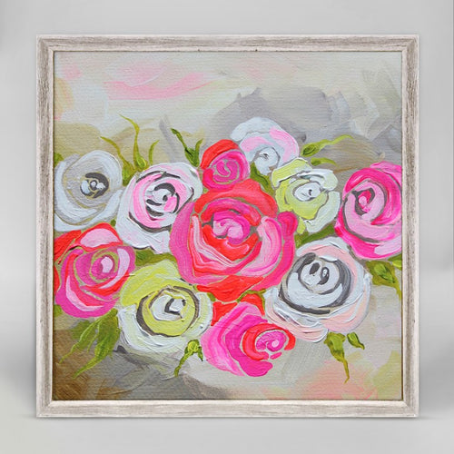 Spring Floral Mini Framed Canvas 6x6, Home Accessories, Laura of Pembroke
