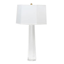 Glass Base Table Lamp w/ White Shade, Home Accessories, Laura of Pembroke