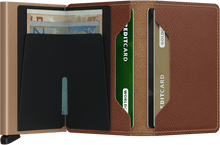 SLIMWALLET CARAMEL SAFFIANO