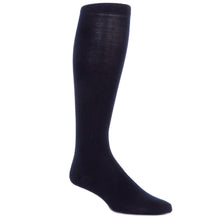 BLACK RIBBED OTC SOCK