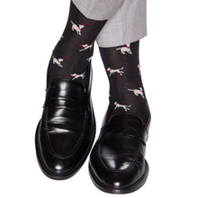BLACK W/TAN DOG OTC SOCK
