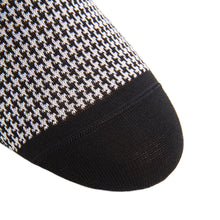 BLACK AND ASH HOUNDSTOOTH OTC SOCK