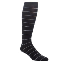BLACK GRAY STRIPE WOOL OTC SOCK