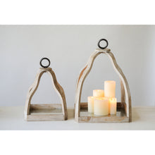 WOOD AND METAL TABLE TOP DECOR LARGE
