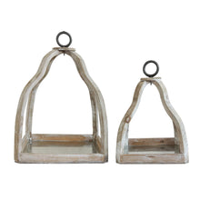 WOOD AND METAL TABLE TOP DECOR SMALL