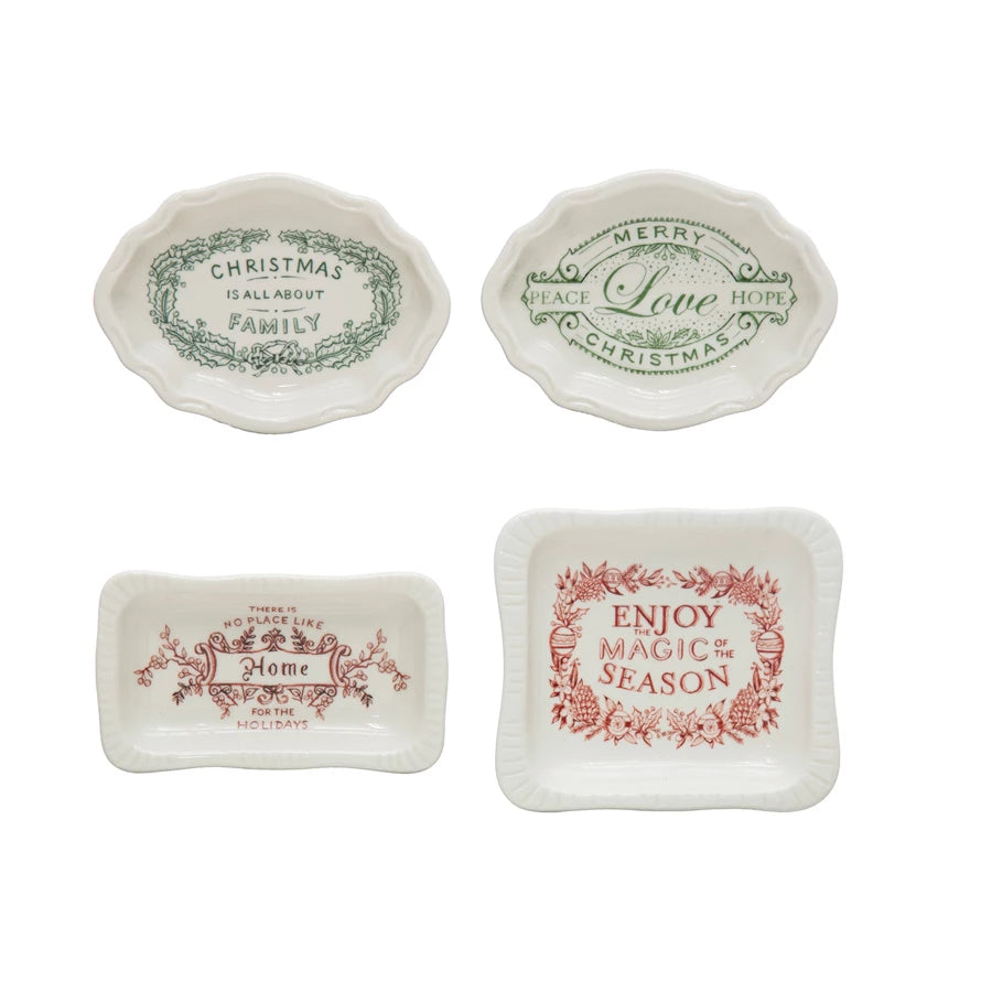 STONEWARE DISH W/SAYING
